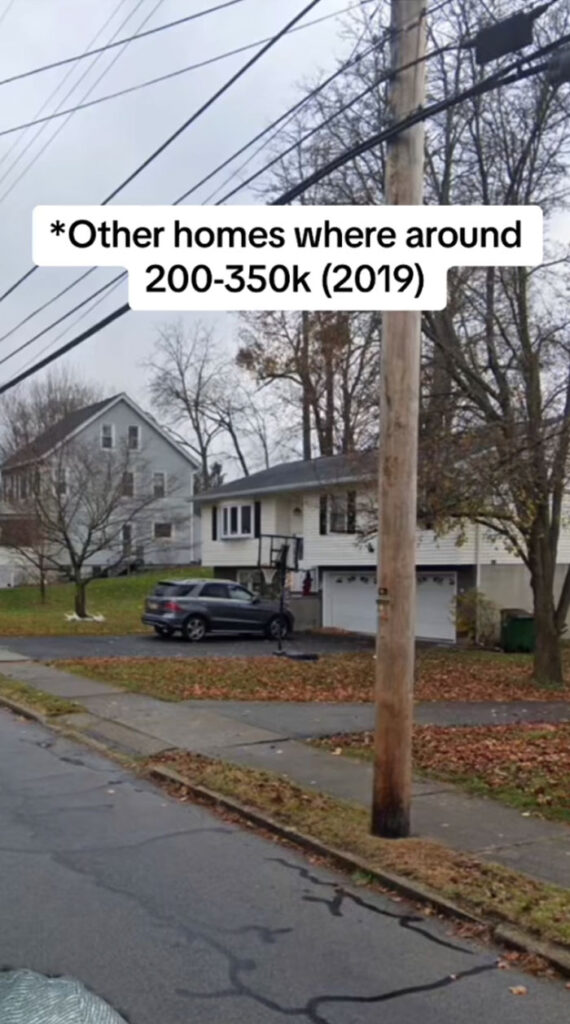 “This is a photo of a house in Beacon, New York about 55 miles north of New York City, and it was taken in 2019”