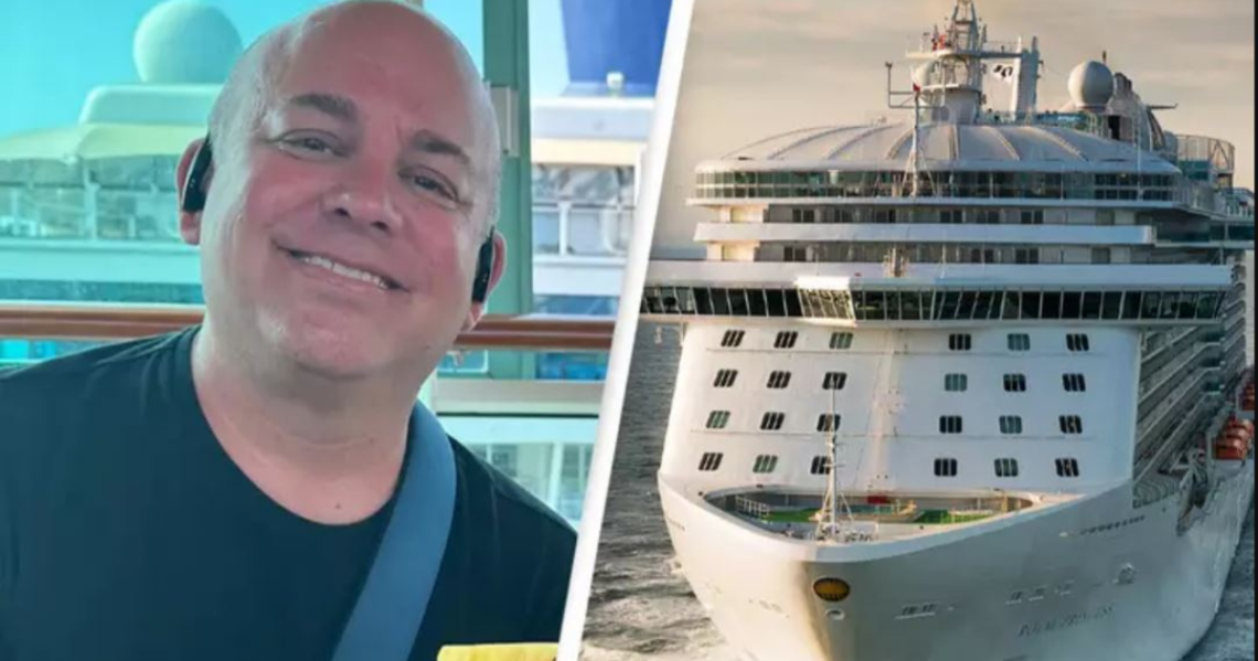 The man lives on a cruise ship for 300 days a year because his bills are cheaper than renting.