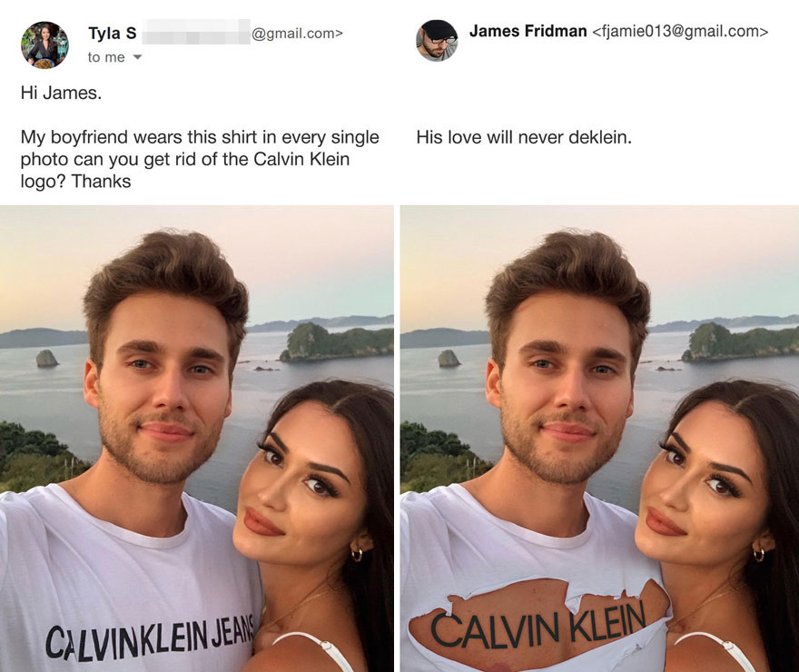 Hilarious Photoshop Edits By Master Troll James Fridman Who Takes Photo Requests Too Literally