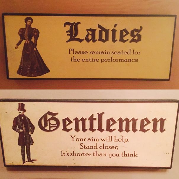 15 Of The Most Creative Bathroom Signs Ever