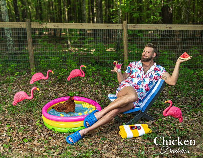 The 2024 Chicken Daddies Calendar Unveils Hilarious Men-Chicken Moments