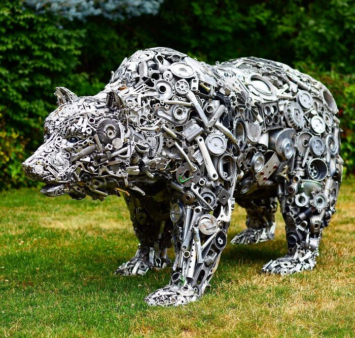 "Making Something New From Something Old": 15 Sculptures Created From Scrap Materials By Brian Mock