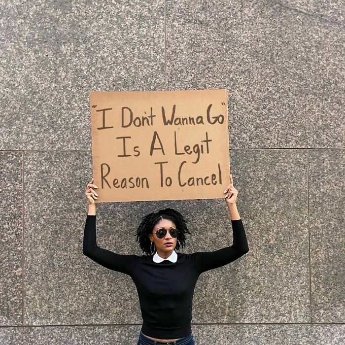 Woman Protests Annoying Everyday Things That Many Of Us Can Relate To