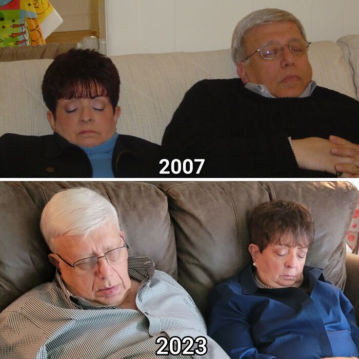 15 Times People Tried To Recreate Their Photos Years Later And Nailed It 