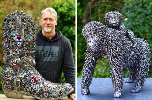 "Making Something New From Something Old": 15 Sculptures Created From Scrap Materials By Brian Mock